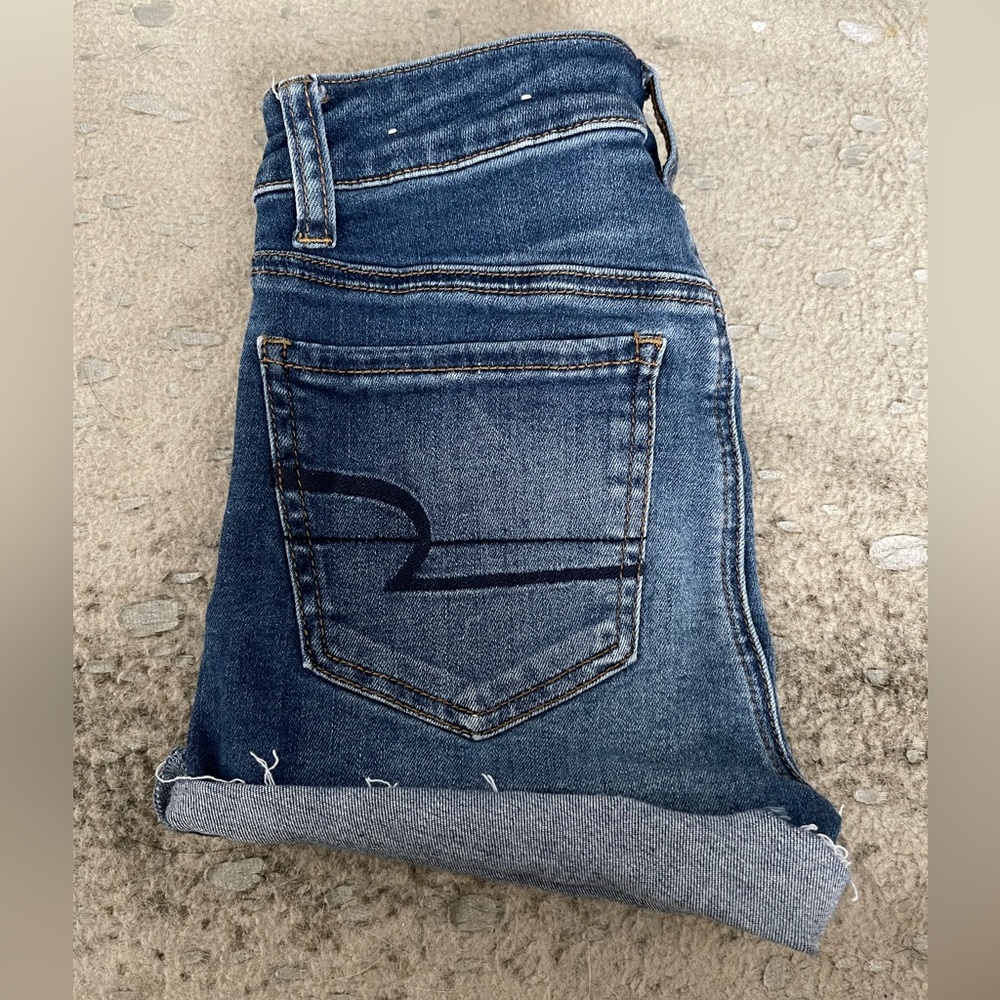 American Eagle Cuffed Jean Shorts